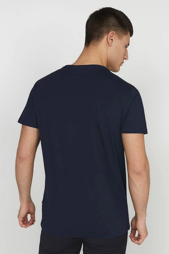 T-Shirt En Coton Extensible Matinique de couleur Marine