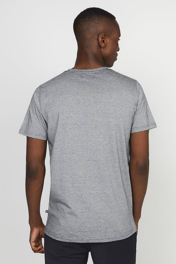 T-Shirt Col Rond Avec Petites Lignes Matinique de couleur Marine