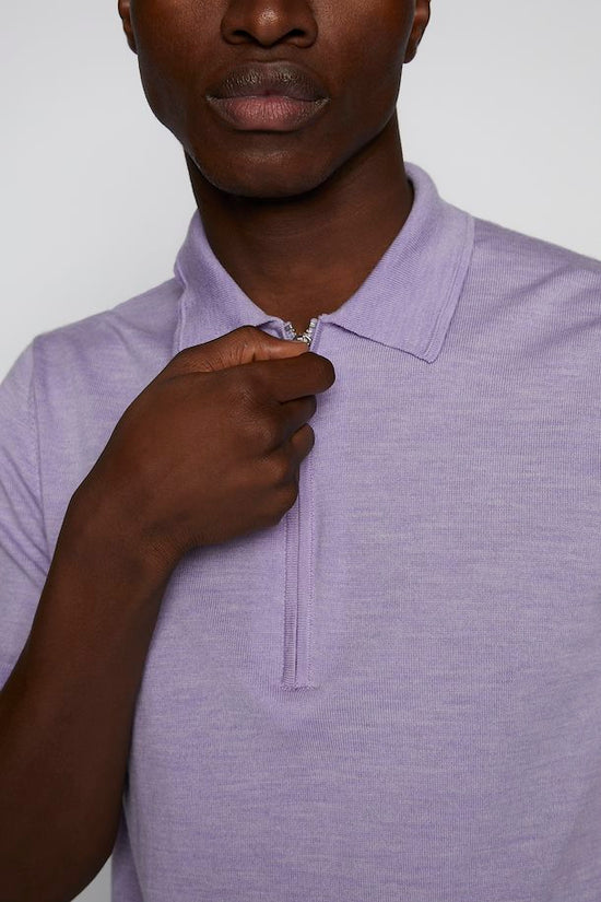 Mauve Matinique Knit Polo Shirt