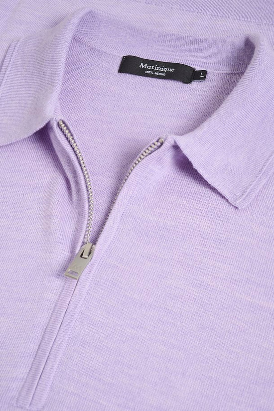 Mauve Matinique Knit Polo Shirt