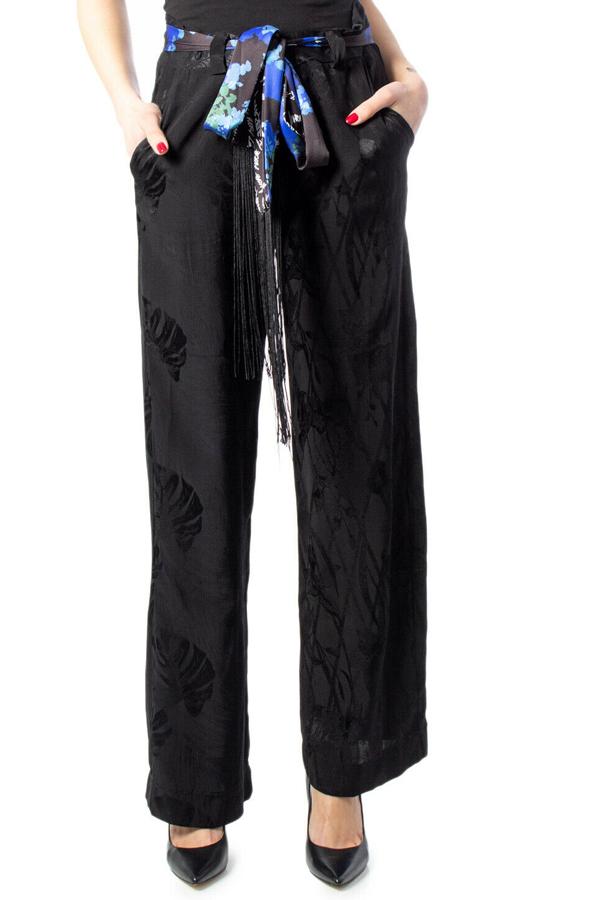 Pantalon Desigual De Couleur Noir (Desi-20Swpw35) Femme