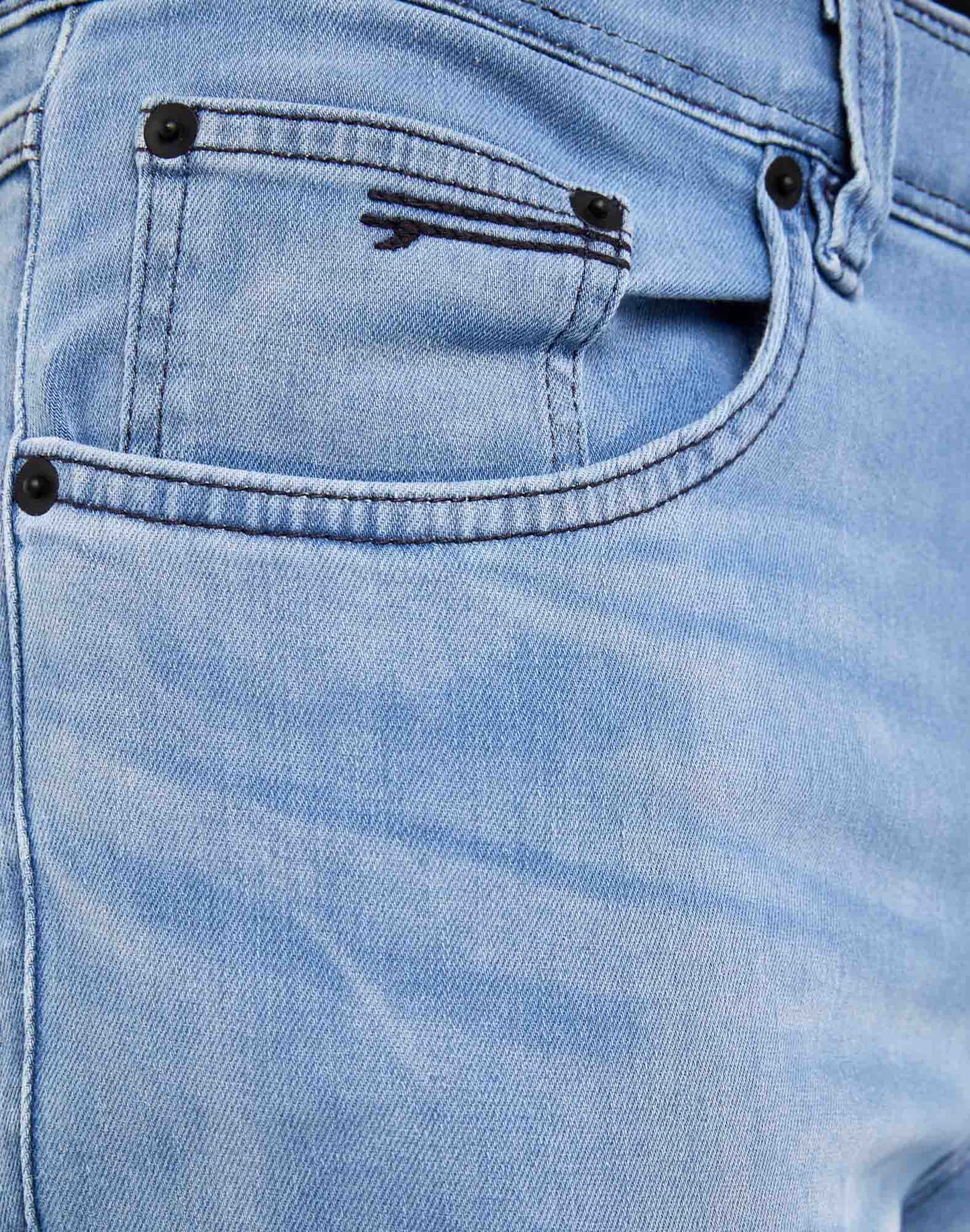 Jeans Pullin de couleur Bleu Pale