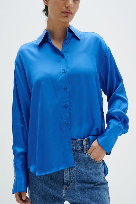 Blouse Inwear de couleur Bleu