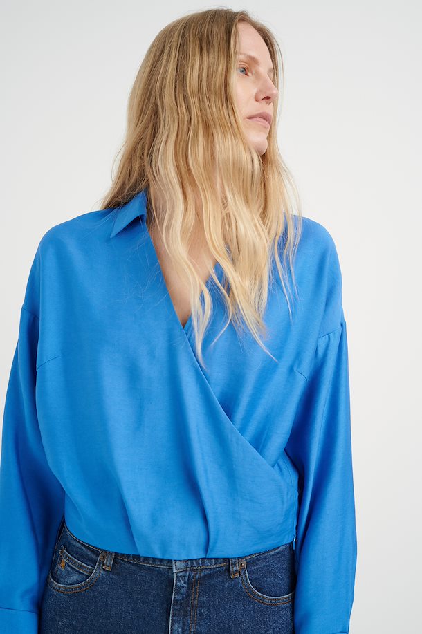 Blouse Inwear de couleur Bleu