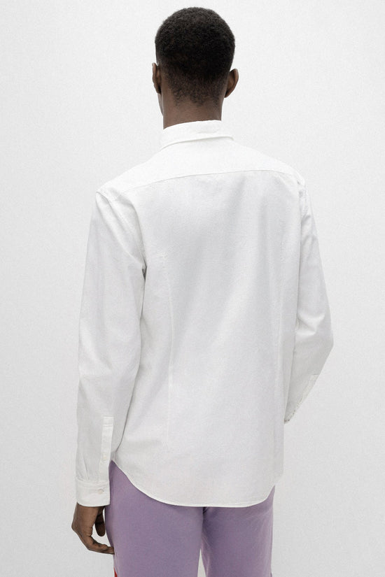 Chemise Hugo Boss De Couleur Blanc Homme