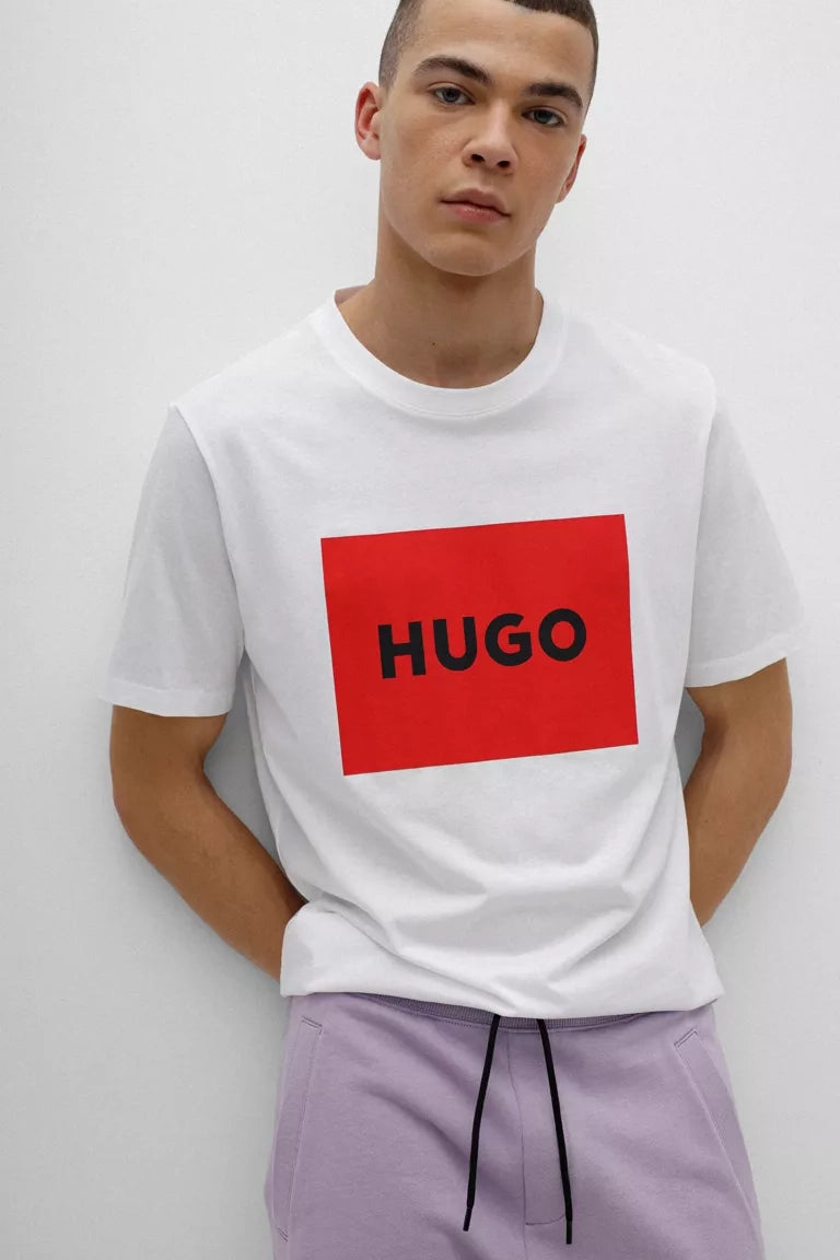 T-Shirt Hugo Boss De Couleur Blanc Homme
