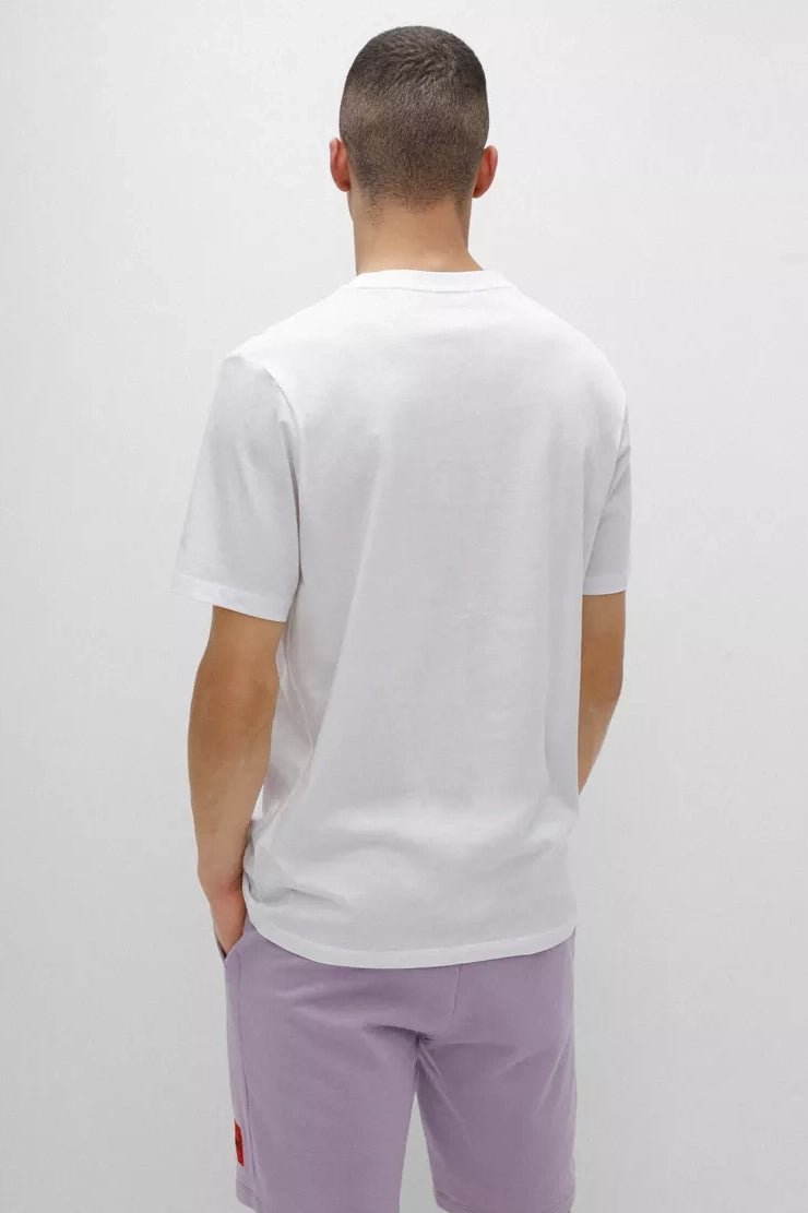 T-Shirt Hugo Boss De Couleur Blanc Homme