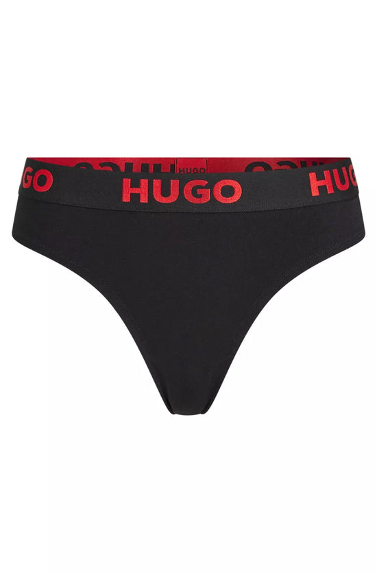 Thong Hugo Boss de couleur Noir