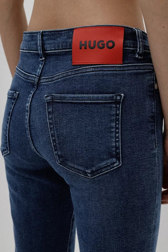 Jeans Hugo Boss De Couleur Bleu Femme
