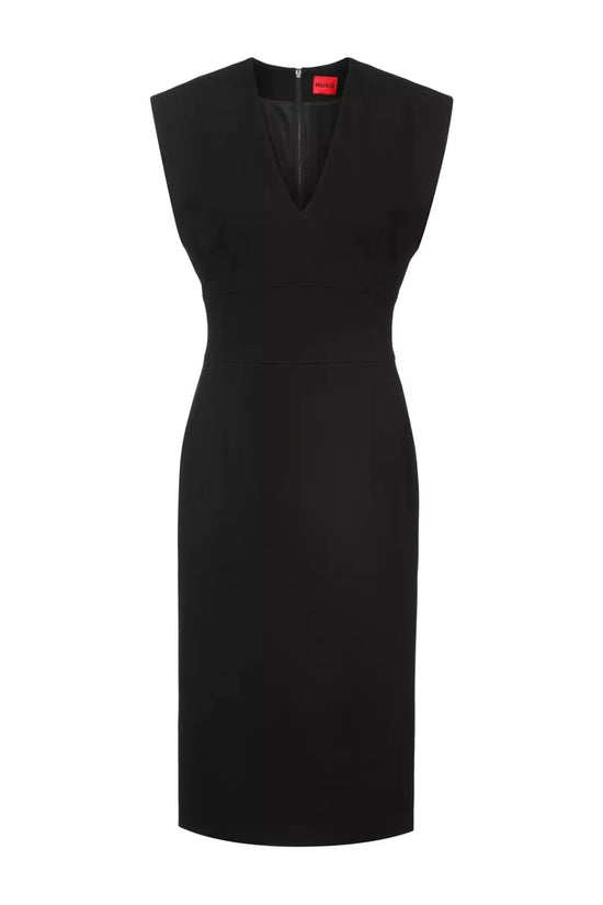 Robe Hugo Hugo Boss de couleur Noir