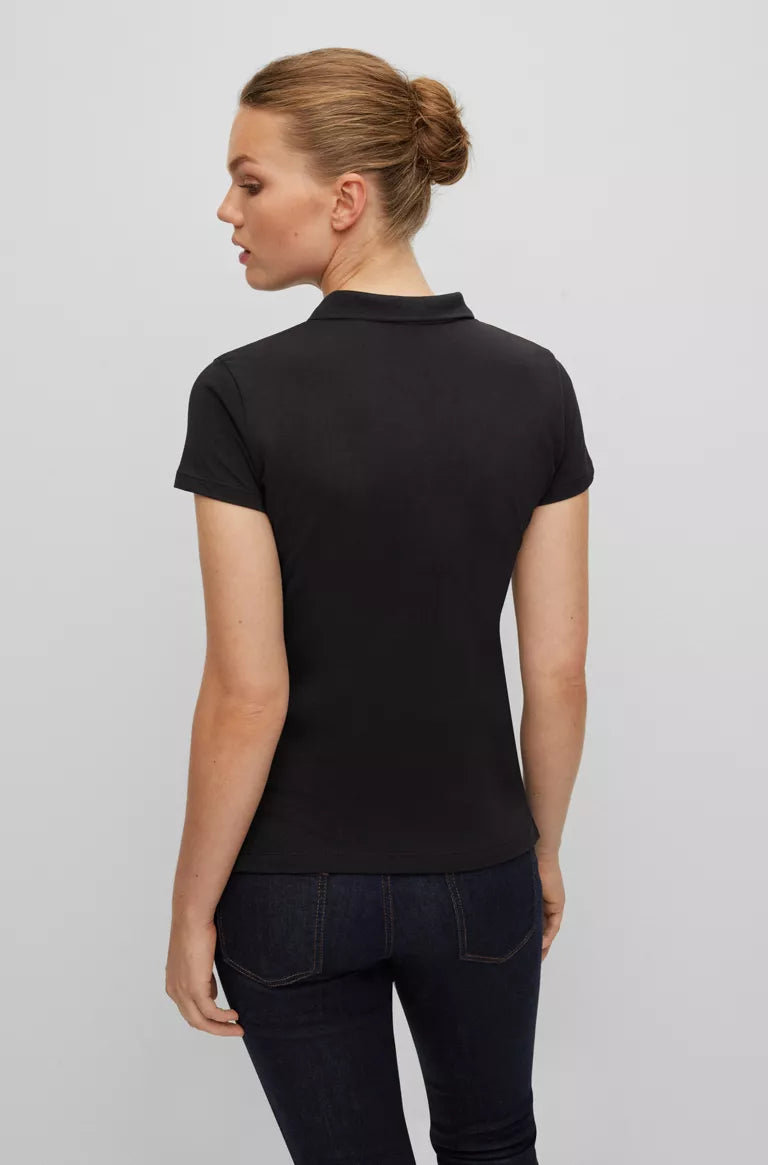 Polo Hugo Boss de couleur Noir
