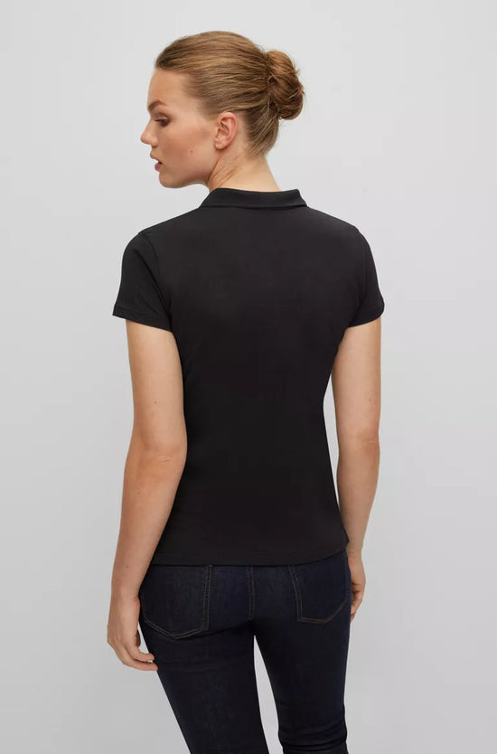 Polo Hugo Boss de couleur Noir