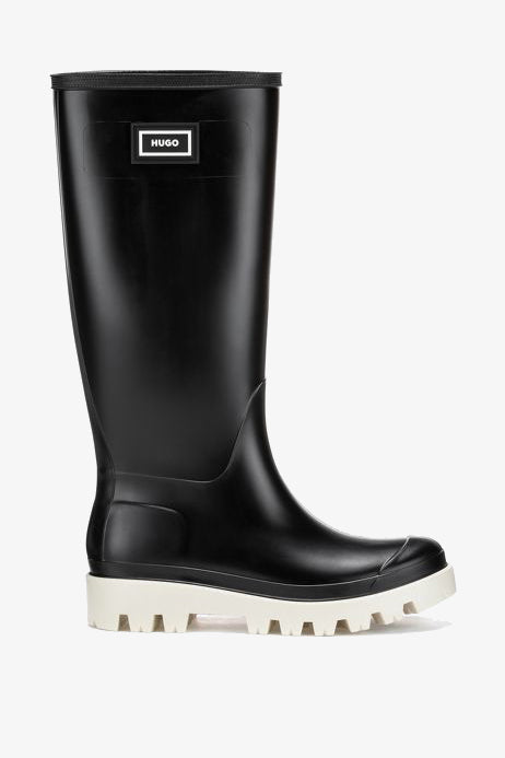 Botte Haute Hugo Boss De Couleur Noir Femme