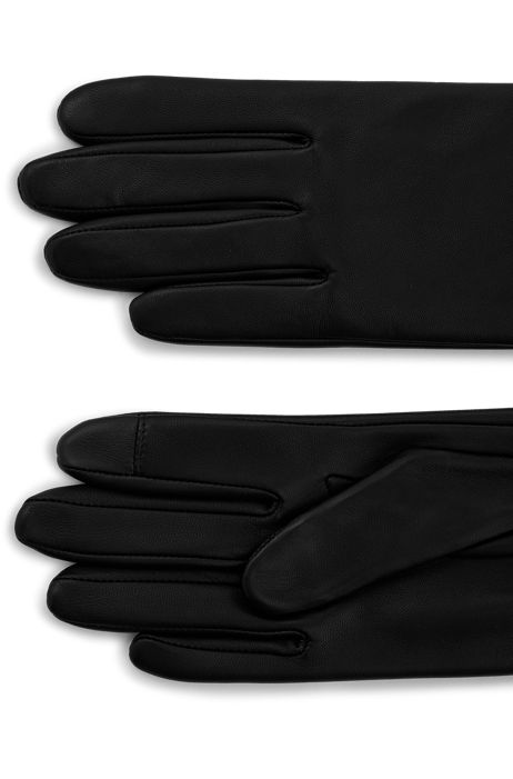 Black Hugo Boss mittens