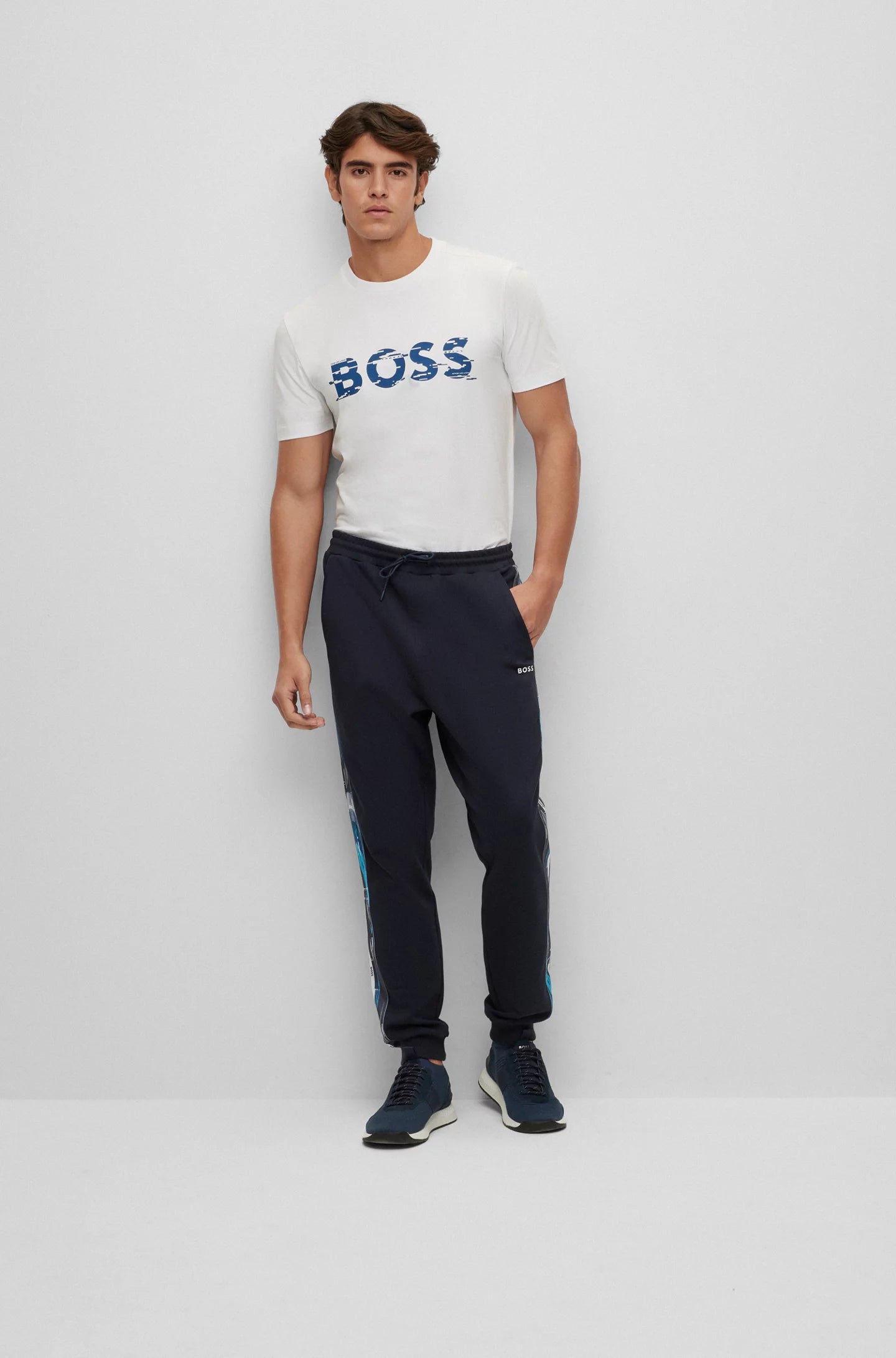 T-Shirt Tee Hugo Boss de couleur Blanc