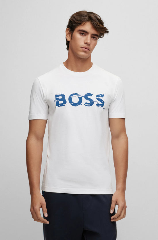 T-Shirt Tee Hugo Boss de couleur Blanc