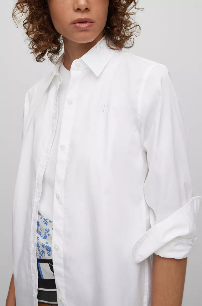 Blouse Hugo Boss De Couleur Blanc Femme