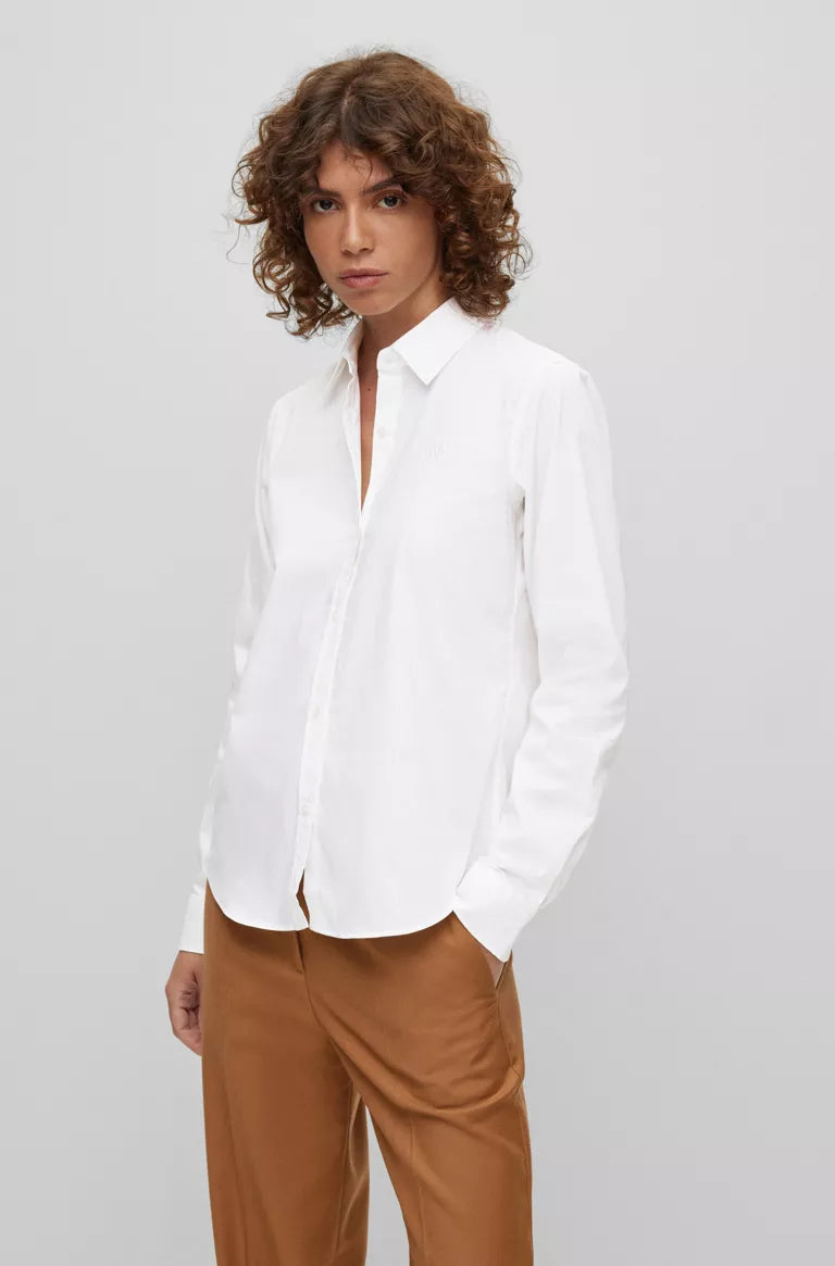 Blouse Hugo Boss De Couleur Blanc Femme