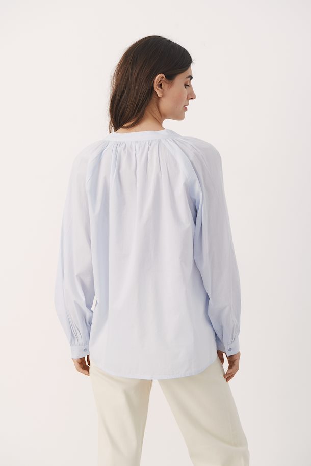 Blouse 100% Coton Part Two De Couleur Bleu Femme