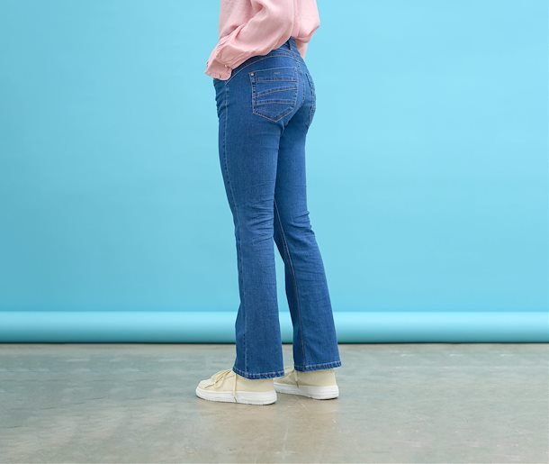 Jeans Lone-Coco Fit Cream de couleur Denim