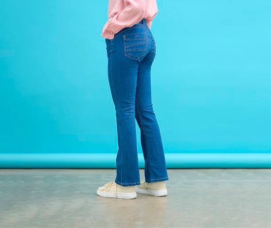 Jeans Lone-Coco Fit Cream de couleur Denim