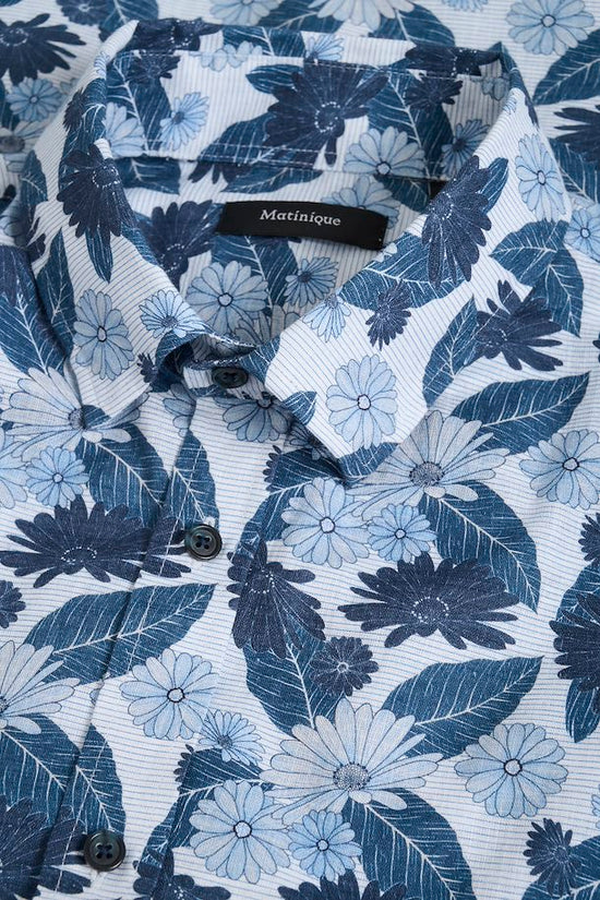 Chemise Matinique De Couleur Bleu Homme