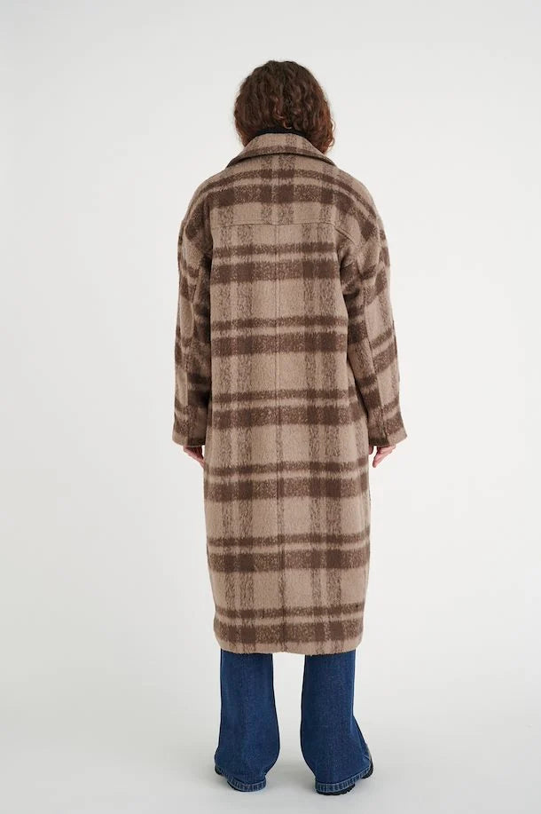 Brown Multi Inwear Coat