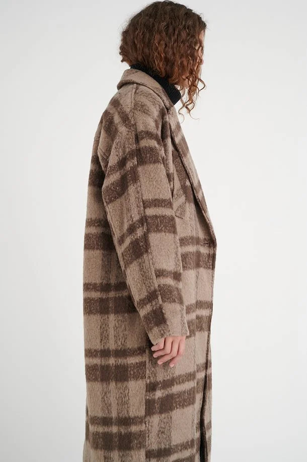 Brown Multi Inwear Coat