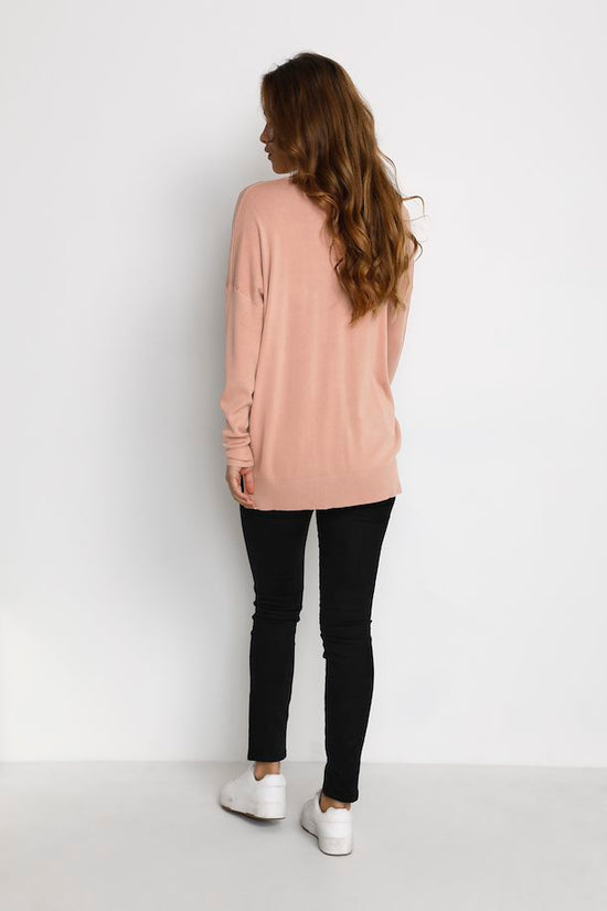 Chandail Kaffe De Couleur Rose Femme