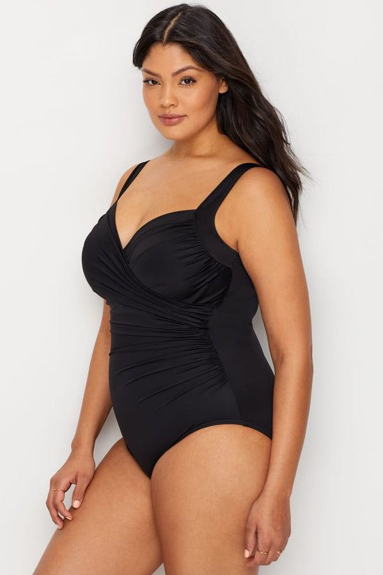 Maillot 1 Piece Miraclesuit De Couleur Noir Maillot