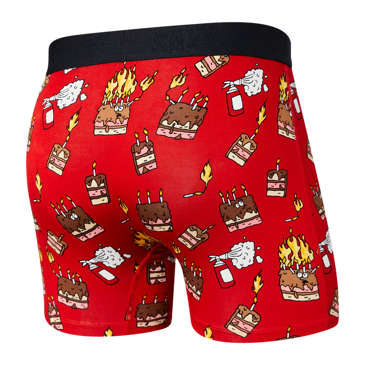 Boxer En Feu Saxx color Red