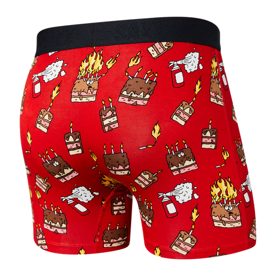 Boxer En Feu Saxx color Red