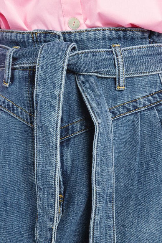 Jupe Jeans Esqualo De Couleur Bleu Fonce Femme