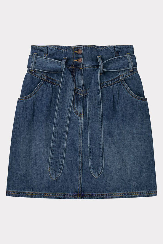 Jupe Jeans Esqualo De Couleur Bleu Fonce Femme