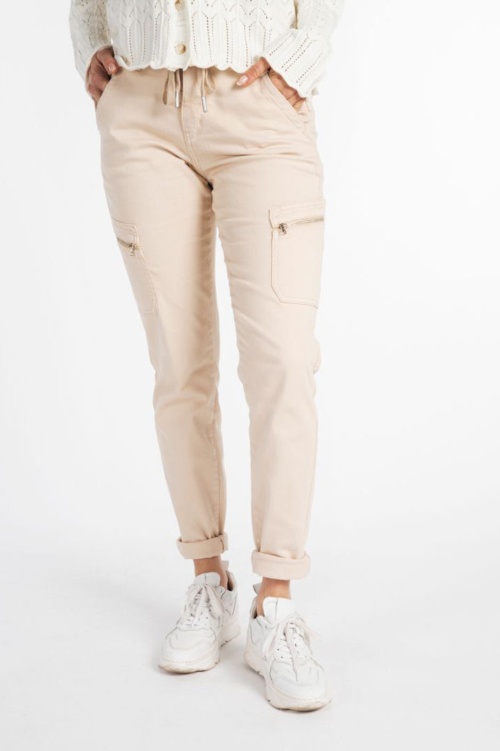 Pantalon Cargo Esqualo de couleur Sable