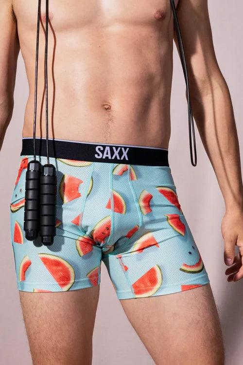 Saxx Watermelon Underwear in Blue/Coral color