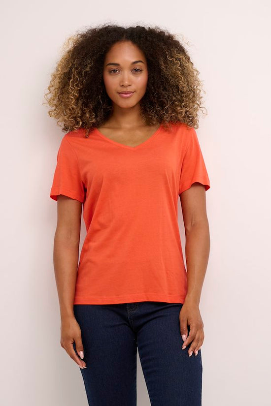 T-Shirt Naia Cream de couleur Corail