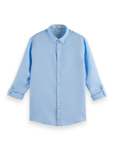 Scotch&amp;Soda Linen Shirt in Blue color