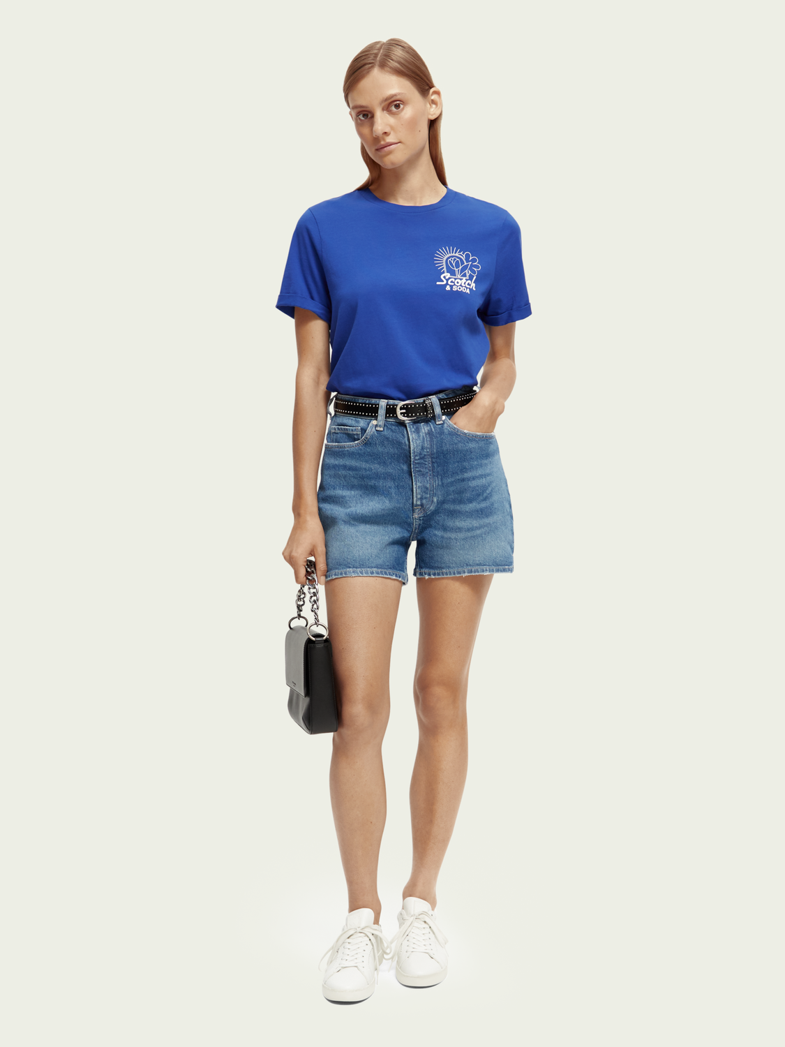 Short Scotch&Soda de couleur Denim