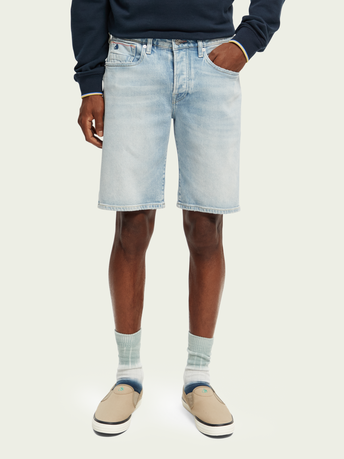 Short Scotch&Soda de couleur Denim