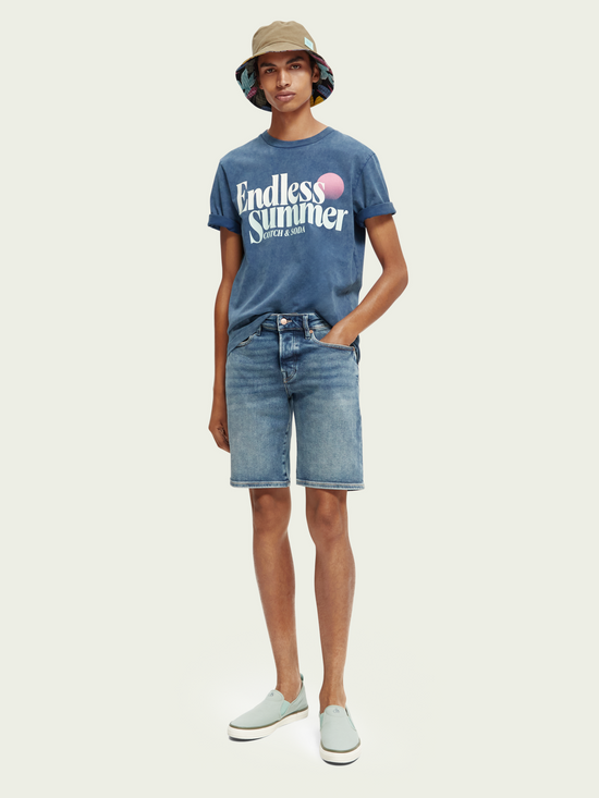 Short Scotch&Soda de couleur Denim Fonce