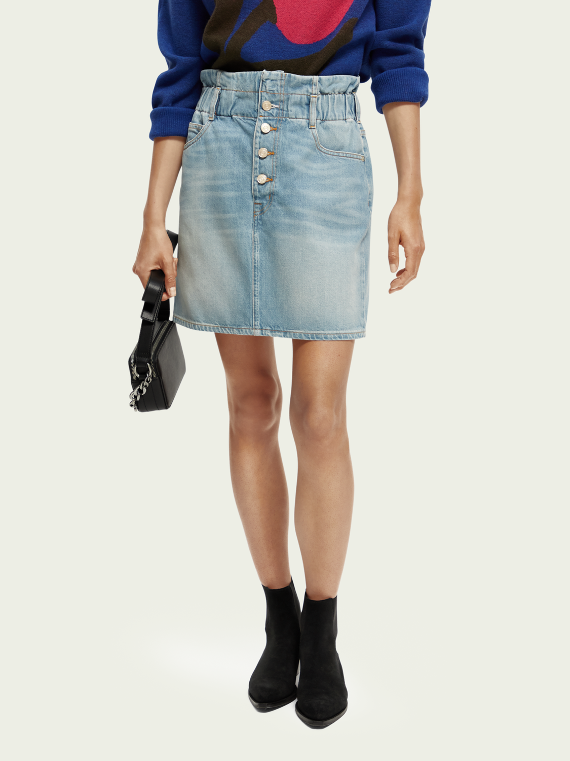 Jupe Scotch&Soda de couleur Bleu