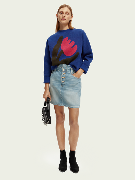 Jupe Scotch&Soda de couleur Bleu