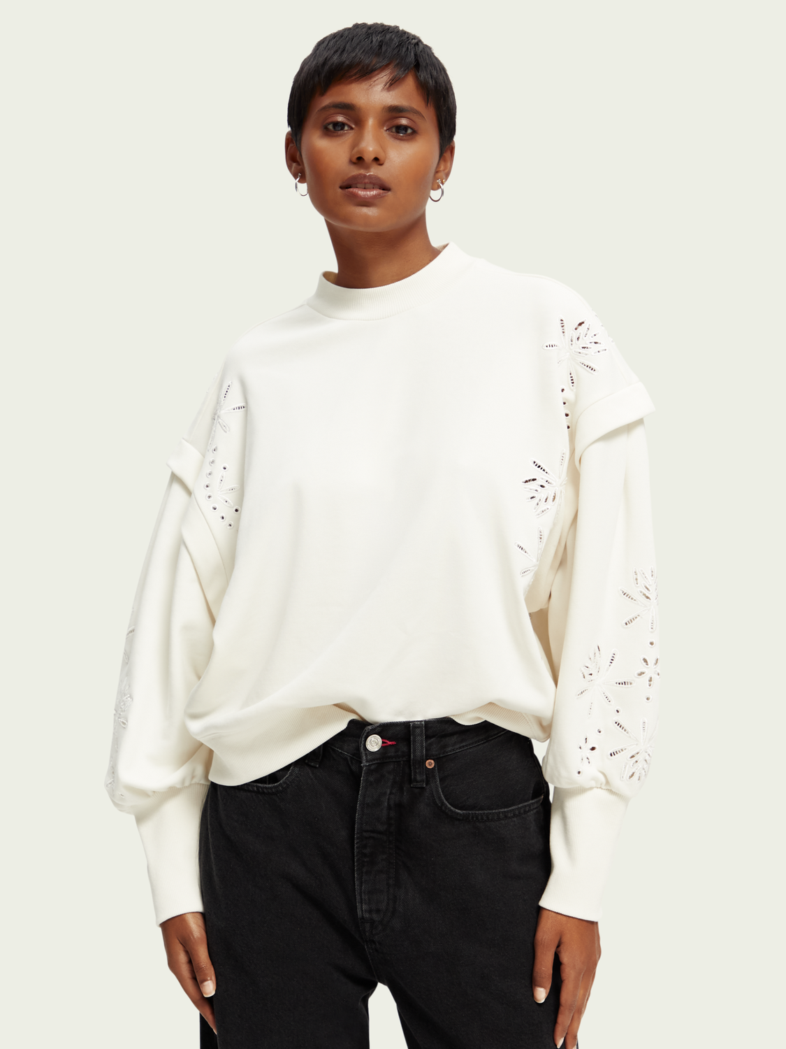 Chandail Scotch&Soda de couleur Vanille