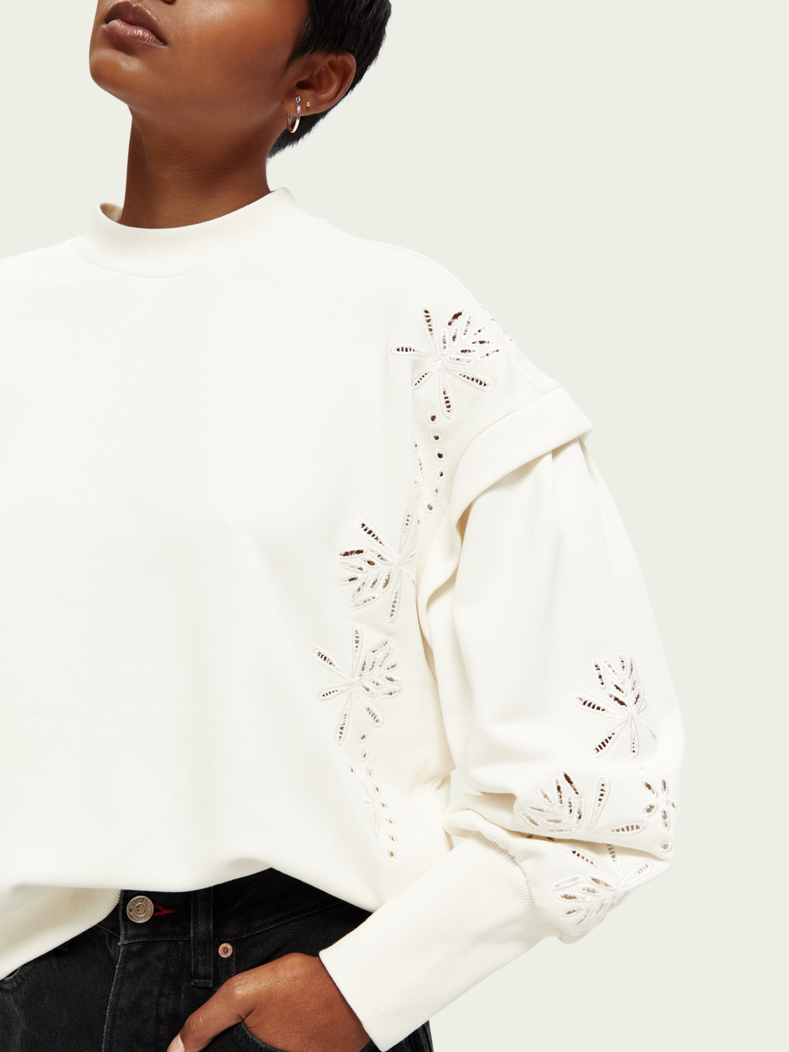 Chandail Scotch&Soda de couleur Vanille
