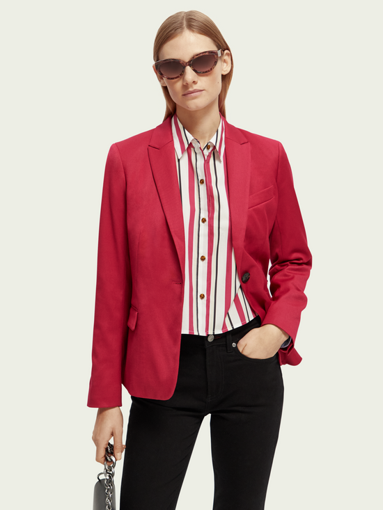 Veston Scotch&Soda de couleur Cerise